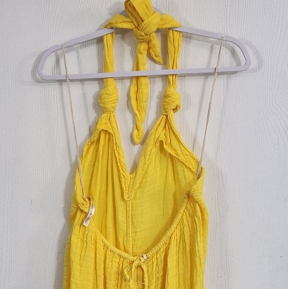 New!Free People Knot It Up Low Back Jumpsuit - Picture 9 of 12